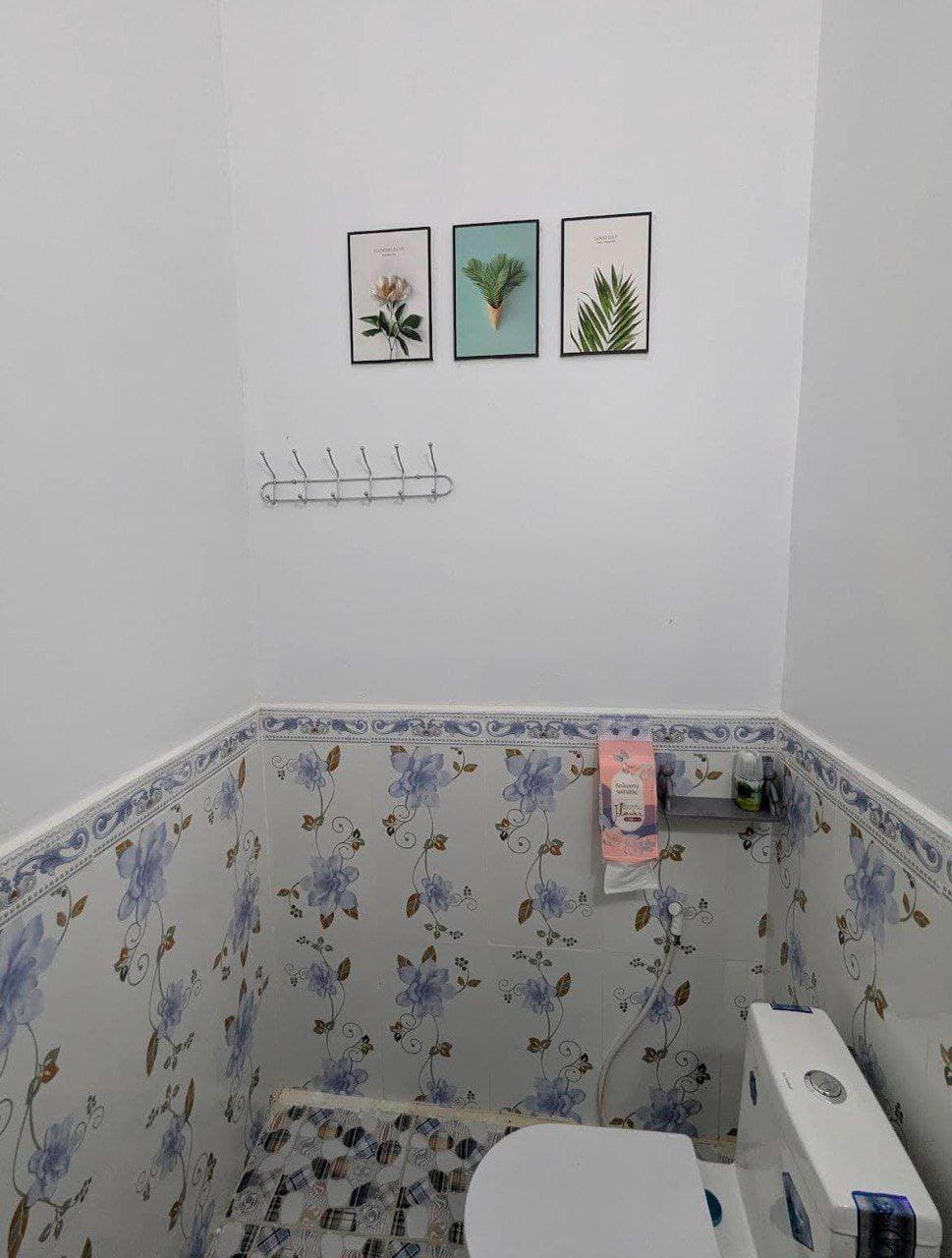 Private bathroom with hot shower